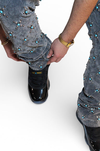 Rhinestones Jeans