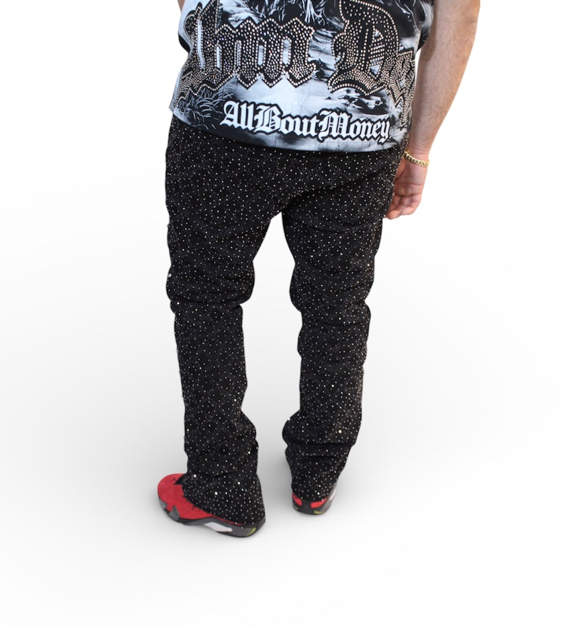 Rhinestones Jeans
