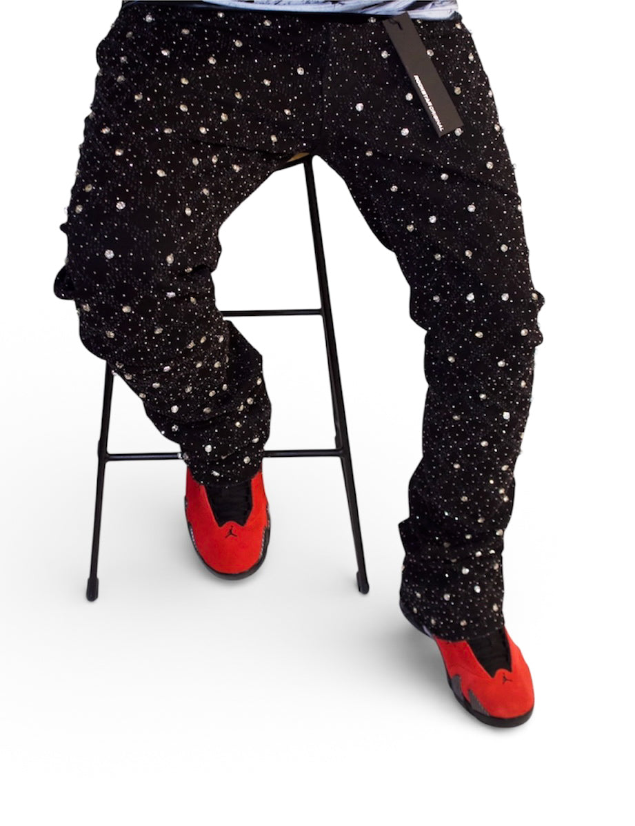 Rhinestones Jeans
